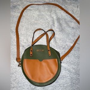 Vintage Green Mudd circular purse